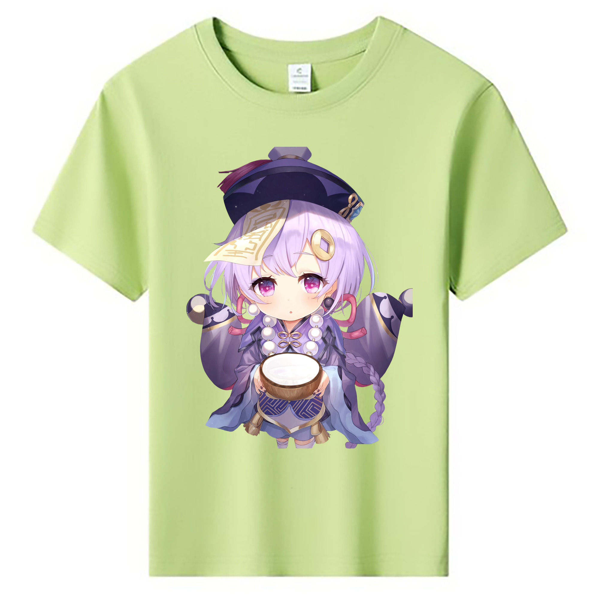 げんし神 七七 なな  genshin Nana 綿100％キッズTシャツ（フロントプリント）